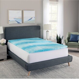 Geopedic 2In Cooling Gel Swirl Memory Foam Topper