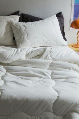 UO Home Squiggle Percale Super Puff Comforter