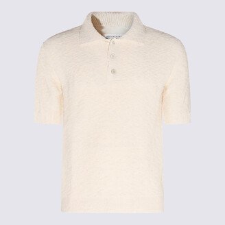 Cream Cotton Blend Polo Shirt