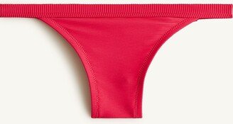 Ribbed-trim hipster full-coverage bikini bottom