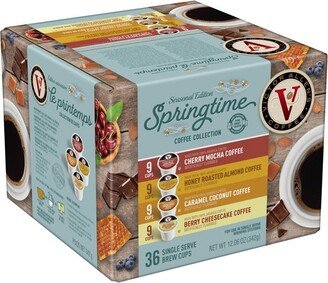 Victor Allen's Coffee Springtime Coffee Variety Pack, Medium Roast, 36 Count, Single Serve Coffee Pods for Keurig K-Cup Brewers