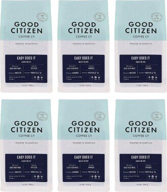 Good Citizen Coffee Co. Medium Roasted Decaf Easy Does It Coffee - Case of 6/12 oz Bags