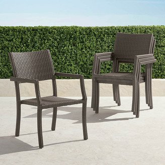 Set of 4 Cafe Square Back Stacking Chairs