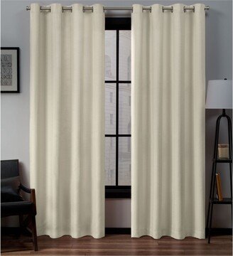 Curtains Loha Linen Grommet Top Curtain Panel Pair, 54