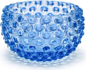 In Flore Charlotte Crystal Glass Bowl, Blue