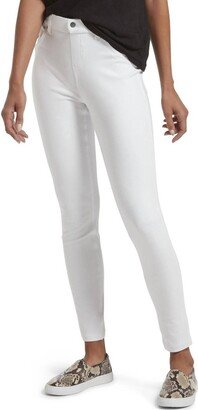 Women's Ultra Soft High Waist Denim Leggings In White