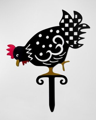 Pecking Chicken Lawn Stake