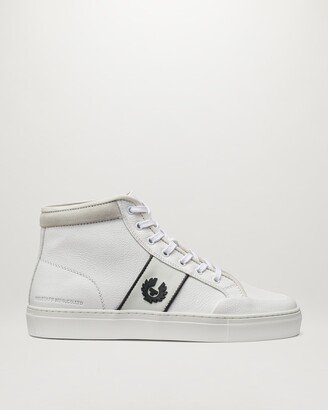 Calf Leather Phoenix High Top Sneakers In White