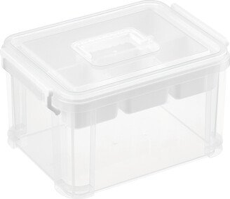 Small Craft Organizer Tote Translucent/White