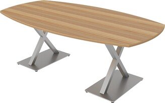 Skutchi Designs, Inc. 7'x4' Arc Boat Conference Table with X Bases Data And Electric Module