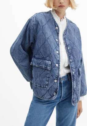 Women's Decorative Stitching Denim Jacket