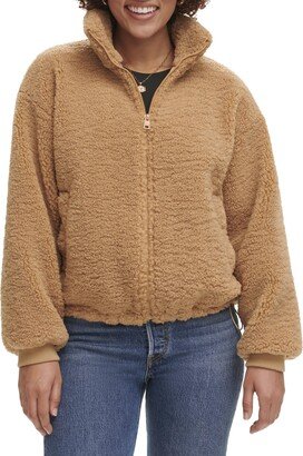 Women's Sherpa Zip Up Teddy Jacket