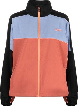 Pipeline colour-block track jacket