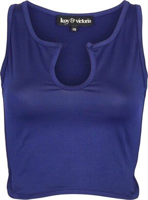 Koy & Victoria Inc. Serita Crop Top - Royal Blue