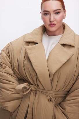 Belted Puffer Trench Coat