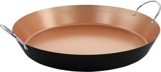 Stonefire Carbon Steel Nonstick 16 Inch Paella Pan in Copper