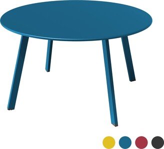 Weather Resistant Round Steel Patio Large Coffee Table