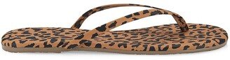 Studio Exotic Cheetah-Print Flip Flops