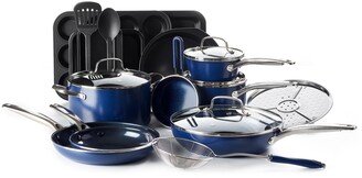 20-Pc. Ceramic Non-Stick Diamond-Infused Cookware Set