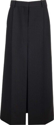 Front Slit Maxi Straight Skirt