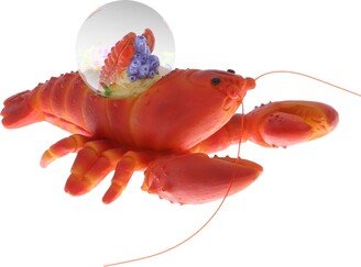 Lobster Snow Globe - Figurine with Sparkling Glitter - 6.1Lx4.2W2.6H inches