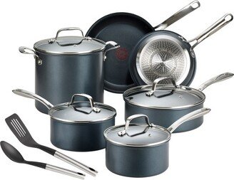 Platinum Unlimited Nonstick 12pc Non-Stick Cookware Set with Induction Base - Dark Gray