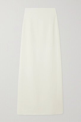 Grain De Poudre Wool Maxi Skirt - Off-white