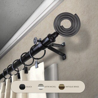 InStyleDesign Braid Adjustable Curtain Rod 13/16 inch dia.