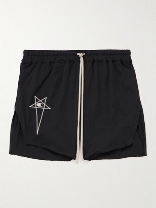 Champion Dolphin Straight-Leg Organic Cotton-Jersey Drawstring Shorts