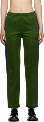 Green Striped Track Pants