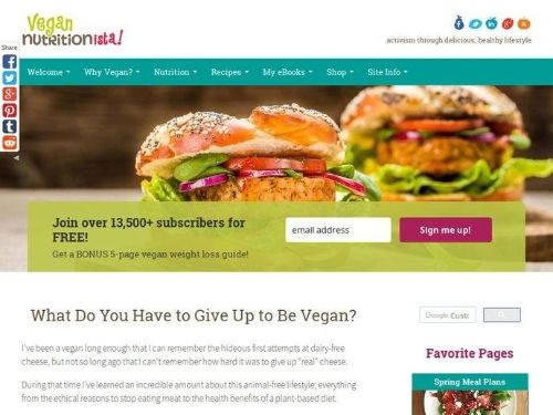 Vegan-Nutritionista.com Promo Codes & Coupons