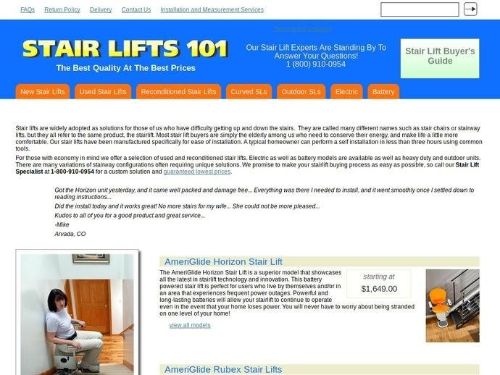 Stair Lifts 101 Promo Codes & Coupons
