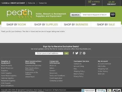 Peachsuite Hotel Supply Promo Codes & Coupons