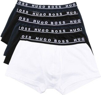 Set Of 5 Logo-Band Boxer Briefs