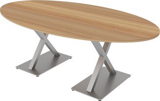 Skutchi Designs, Inc. 7Ft Oval Conference Room Table With X Bases Power And Data Module