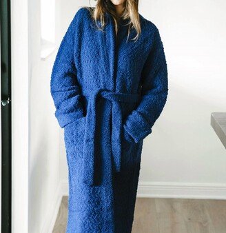 Sunday Citizen Snug Waffle Robe In Navy