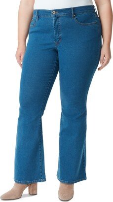 Trendy Plus Size Charmed Flare-Leg Jeans