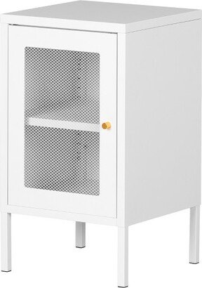 Kodali Nightstand Metal Mesh White