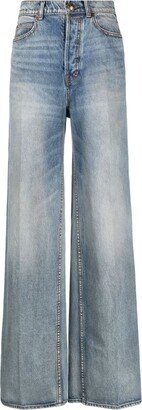 High-Rise Wide-Leg Jeans-CS