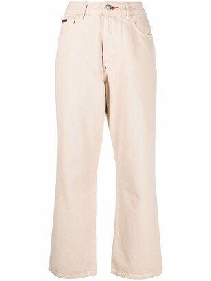 Iconic Plein loose-cut trousers