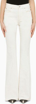 Ivory flared jeans