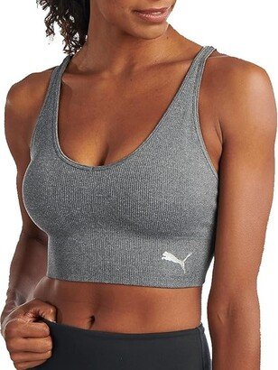 Women's Seamless Sports Bra (Heather Grey) Women's Bra