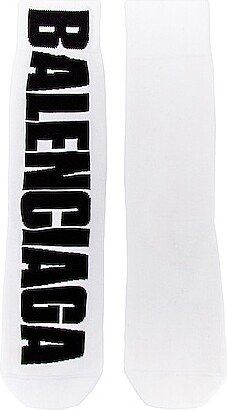 Logo Socks in White