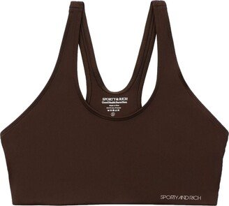 Logo-Print Sports Bra-AC