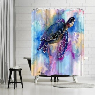 71 x 74 Shower Curtain, Sea Turtle 4 by Suren Nersisyan