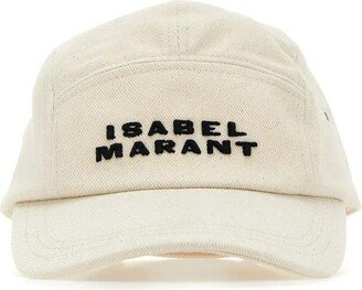 Malange Ivory Cotton Tedji Baseball Cap-AC