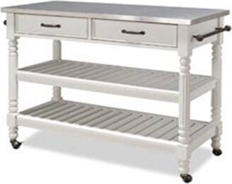 Savannah White Kitchen Cart