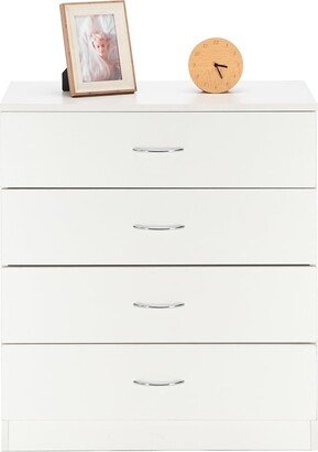 FCH White OR Black 4-drawer Dresser Nightstand