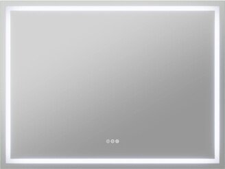 36-in. x 48-in. Frameless LED Front/Back Light Bathroom Mirror w/Defogger