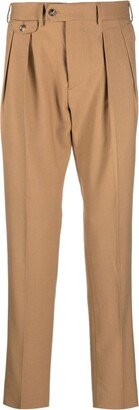 Pleated-Waistband Chino Trousers